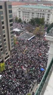 「パレスチナを解放せよ」、米議会で演説のイスラエル首相に数千人が抗議のイメージ画像