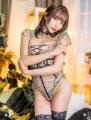 人気コスプレイヤー・りなしぃ、レースの妖艶ランジェリー姿で美ボディ披露「美しすぎる！！」「めちゃくちゃセクシー」