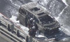 【速報】名阪国道で車4台が絡む事故…うち1台から出火 10～70代の男女3人を病院に搬送のイメージ画像