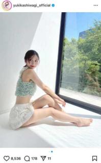 柏木由紀、奇跡のボディラインに反響続々！InRedで披露の“神スタイル”にファン悶絶