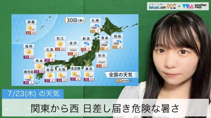 関東から西 日差し届き危険な暑さのイメージ画像