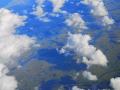 北海道の上空から撮影