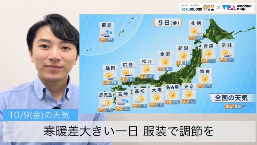 寒暖差大きい一日 服装で調節をのイメージ画像