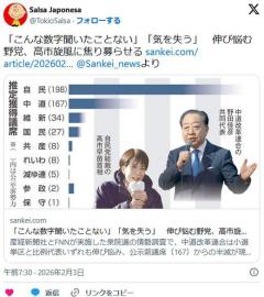 中道関係者「こんな数字聞いたことない…」連合会長「気を失いそうな結果」 各社の情勢調査にのイメージ画像