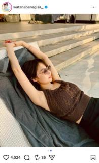 渡邊渚、バンコクでのリラックス姿を公開も…「起き上がるのもしんどい」「ネガティブなことが脳に染みついて」と胸の内を吐露のイメージ画像