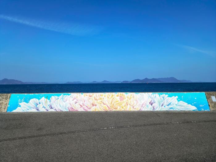 久司浦の防波堤アートのイメージ画像