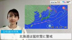 金曜日は北海道で猛吹雪に警戒