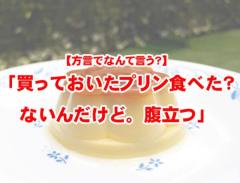 「買っておいたプリン食べた？」は方言で何て言う？全国津々浦々の回答が面白い