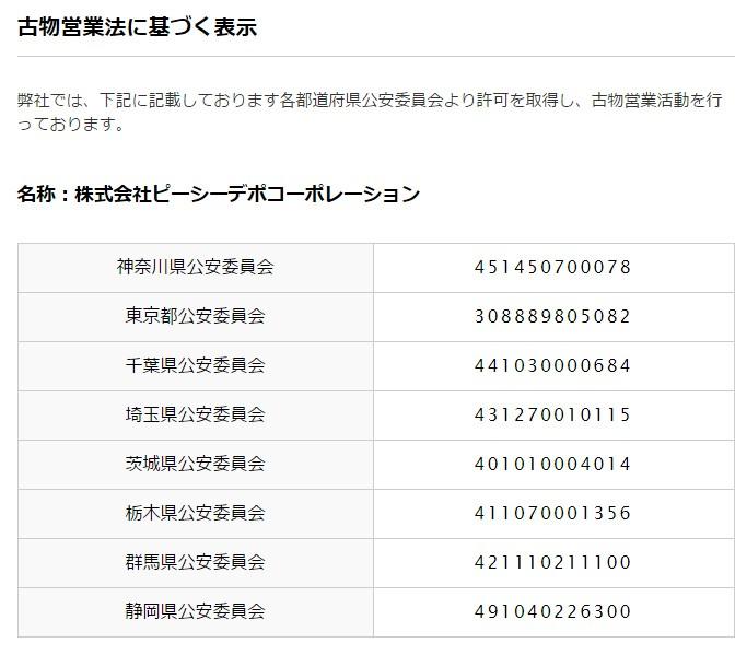 PCﾃﾞﾎﾟ 古物商の許可取得!? 中古販売・買い取りも再開