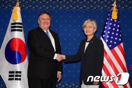 米韓外相 ﾜｼﾝﾄﾝで会談 朝鮮半島非核化に向けた協力を再確認