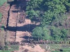 北朝鮮兵が再び軍事境界線を一時侵犯 韓国軍が警告射撃＝今月３回目のイメージ画像
