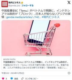 中国産爆安EC「Temu」がベトナムで問題に、インドネシアでは政府が「ブロック」…日本人が知らないアジアの実情