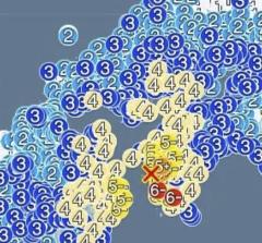 愛媛県、高知県で震度6弱の地震 津波の心配なしのイメージ画像