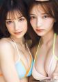 “エリマリ姉妹”Erika＆百瀬まりな、美バスト開放「ヤンマガ」6年ぶり表紙登場