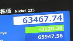 【速報】週明けの日経平均株価 一時3100円超の下落のイメージ画像