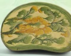 牡丹の花が描かれたロマンチックな宋代の枕―中国のイメージ画像