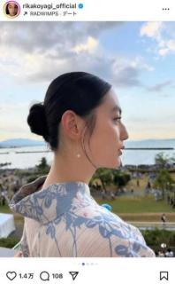 「見惚れてしまう」八木莉可子、地元花火大会で見せた大人可愛い浴衣姿が大反響