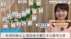 秋雨前線北上 西日本や東日本は雷雨注意