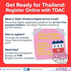 タイ入国の事前登録制度「TDAC」、いよいよ5月1日より正式導入