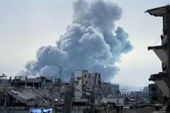 ガザ地区でイスラエル軍のドローンが、高齢者の女性や息子を追跡し、殺害のイメージ画像