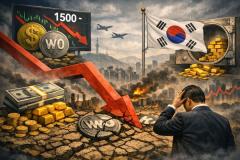 韓国、ウォン安加速で外貨準備高が急減構造的課題も重なり経済不安が再燃のイメージ画像