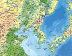 日本国の朝鮮半島と遼東半島のイメージ画像