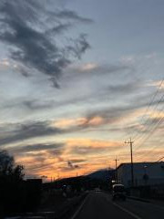那須の美しい夕陽のイメージ画像
