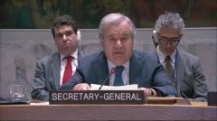 国連事務総長「壊滅的な結果をもたらす危険性」 米のイラン攻撃へ警戒示す