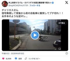 【悲報】猛スピードで転倒したチャリカス、なぜか逆ギレしてしまうのイメージ画像