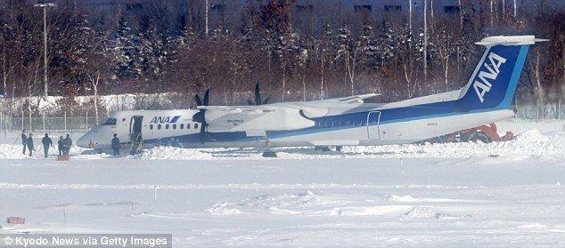 大寒波で飛行機が滑落！ANAの事故が世界中に拡散中！