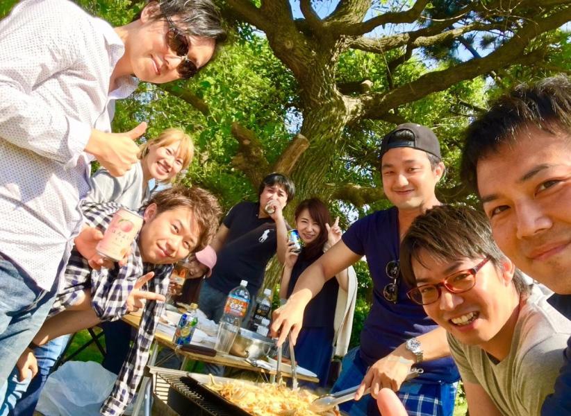 仕事仲間とBBQ