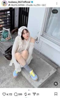 本田翼、白ニット×スニーカーの夏コーデ披露！ファンも思わず“天使だ”