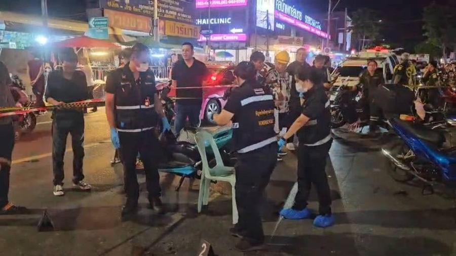 バンコク・ホワイクワンのバイクタクシー乗り場で銃撃、1人死亡・2人重傷　国境警備警察官を拘束