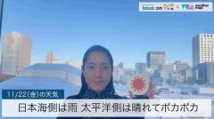 日本海側は雨太平洋側は晴れてポカポカのイメージ画像