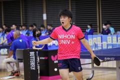 日本大学、“満身創痍”も春秋連覇殊勲賞は“4年生守護神”手塚大輝＜秋季関東学生卓球リーグ男子1部2部結果＞
