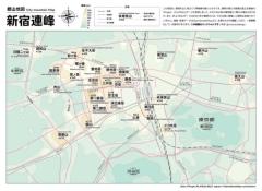 新宿のビル群を山に見立てた都山地図「新宿連峰」がじっくりみたすぎるのイメージ画像