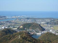 鳥取城の山頂からのイメージ画像