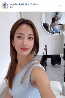 美人インストラクターRei（川田麗衣）、ビキニ姿でプール満喫「惚れ惚れする」「理想の体型」