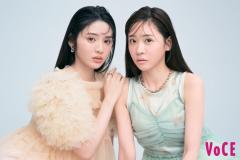 FRUITS ZIPPER櫻井優衣＆鎮西寿々歌、雰囲気ガラリのメイク姿披露「VOCE」初降臨のイメージ画像