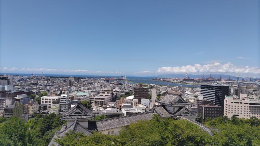 和歌山城の天守閣よりのイメージ画像