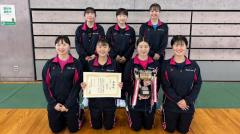 金城大学が3季連続の優勝 女子単は西牧優衣が4度目の頂点に＜第73回春季北信越学生卓球選手権大会＞のイメージ画像