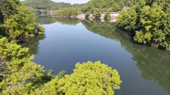 橋から知明湖のイメージ画像