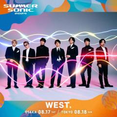WEST.「SUMMER SONIC 2024」出演決定 東京＆大阪両公演メインステージに登場のイメージ画像