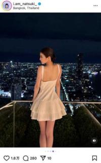 「美しすぎる！」阿部なつき、バンコクの夜景をバックに透明感あふれる圧巻の美ボディを披露