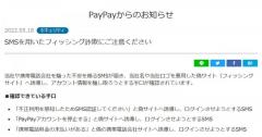 PayPayを名乗る「SMS」が届いたら警戒を！横行中のフィッシング詐欺、その手口と対処法は？のイメージ画像