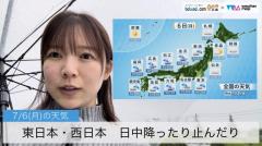 東日本・西日本　日中降ったり止んだり