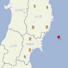 宮城県沖でM4.4の地震 釜石市などで震度2