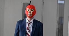 ＜かりあげクン第6話＞社内で覆面着用はNG？かりあげクン(戸塚純貴)と係長が覆面をかけて勝負