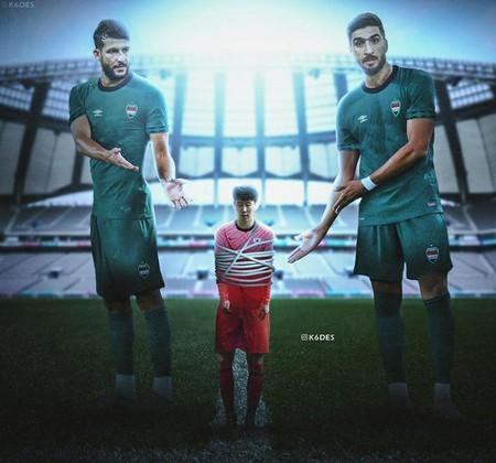 イラク出身デザイナー、過激写真で挑発…サッカー韓国代表ソン・フンミンを「縄で縛り、顔踏みつけ」