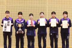 女子1部は愛知工業大学が全勝優勝7季連続77回目のV＜2025年度東海学生卓球春季リーグ戦＞